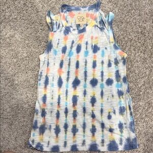 Chaser Multicolor Tie-Dye Tank Top Size Small